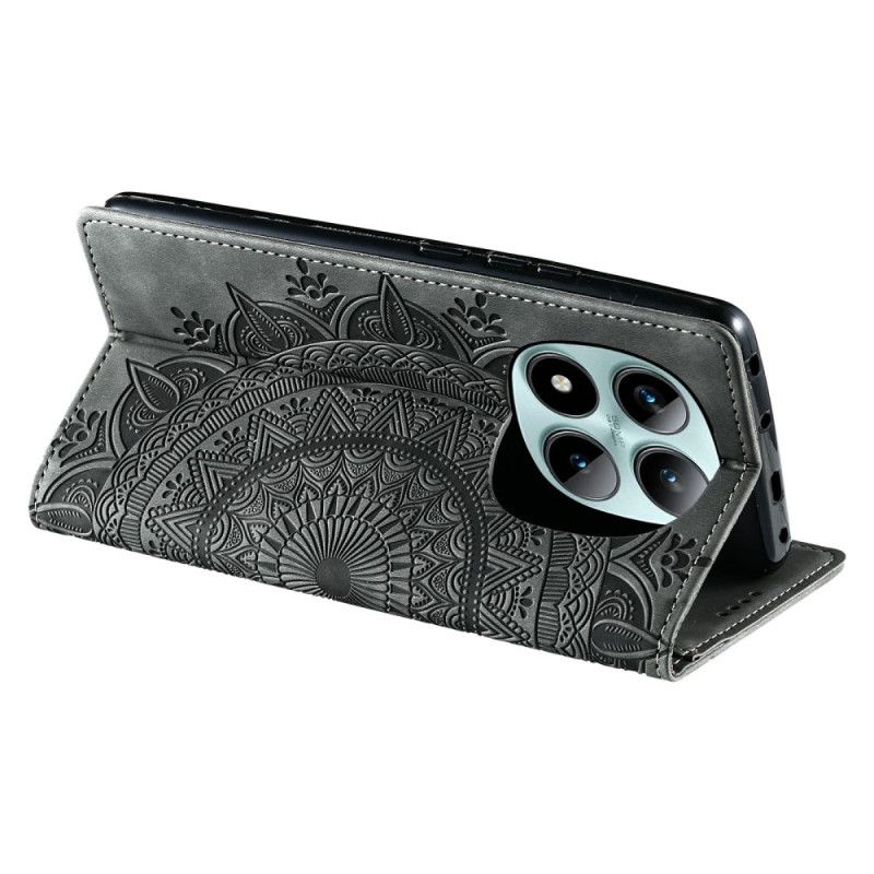 Nahkakotelo Xiaomi Redmi Note 15 Pro Plus 5g Mandala-mokkanahkakuvio