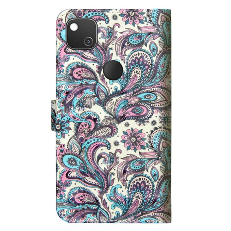 Kotelot Google Pixel 4a Kuvioidut Kukat Suojakuori