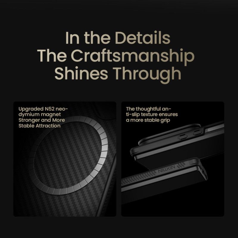 Kuori Samsung Galaxy Z Fold 7 Carboprop-sarja Jalustalla Suojakuori