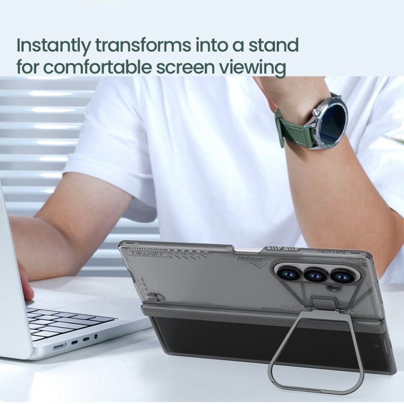 Kuori Samsung Galaxy Z Fold 7 Iceblade-potkurisarja Jalustalla Ja Linssikehyksellä Suojakuori