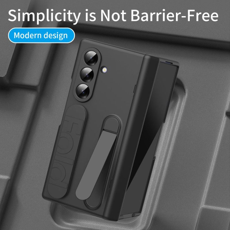 Kuori Samsung Galaxy Z Fold 7 Käyttöohje Hihna Ja Karkaistusta Lasista Valmistettu Näyttö Suoja