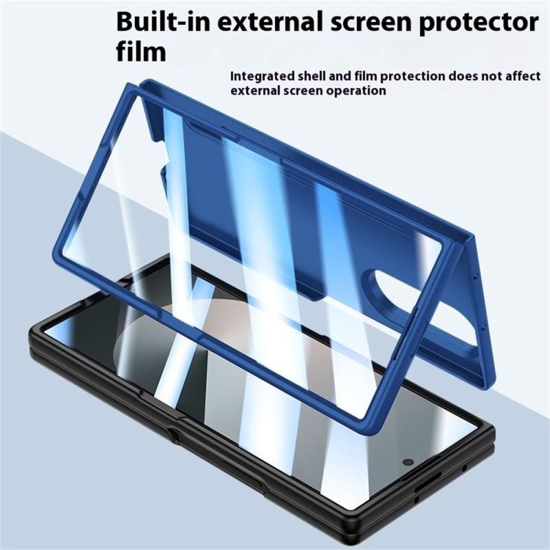 Kuori Samsung Galaxy Z Fold 7 Karkaistusta Lasista Valmistettu Suoja Ja Kynäteline Suojakuori