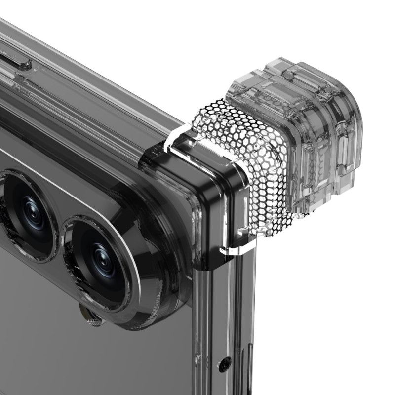 Kuori Samsung Galaxy Z Fold 7 Läpikuultava Magneettinen Sarana Jalustalla Suojakuori