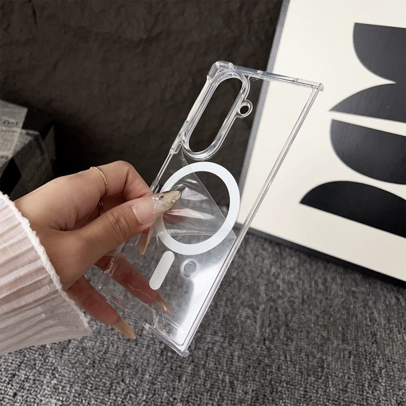 Kuori Samsung Galaxy Z Fold 7 Magsafe-yhteensopiva Läpinäkyvä