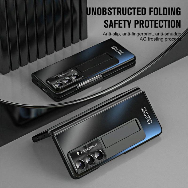 Kuori Samsung Galaxy Z Fold 7 Mattapintainen Jalusta Ja Näytönsuoja