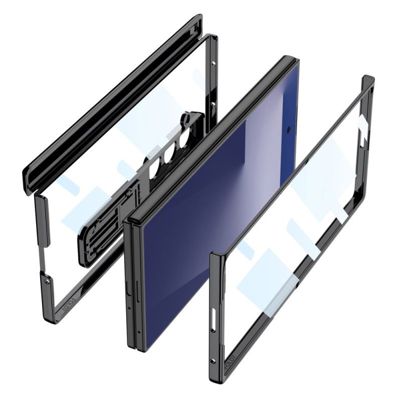 Kuori Samsung Galaxy Z Fold 7 Saranasuoja Ja Sisäänrakennettu Jalusta Suojakuori