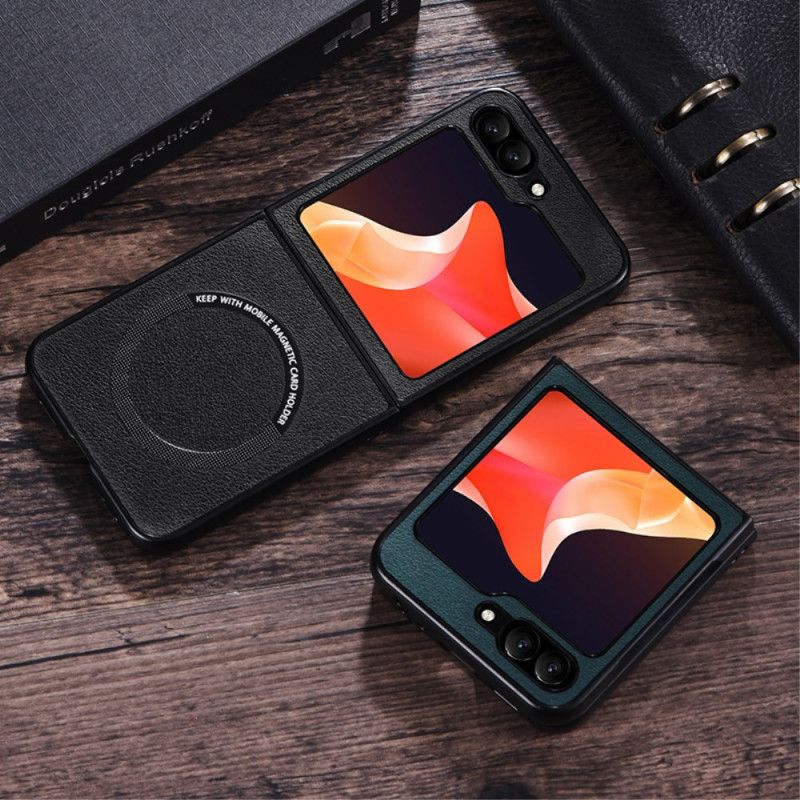 Case Samsung Galaxy Z Flip 7 Fe Puhelinkuoret Nahkaefekti Magsafe-yhteensopiva