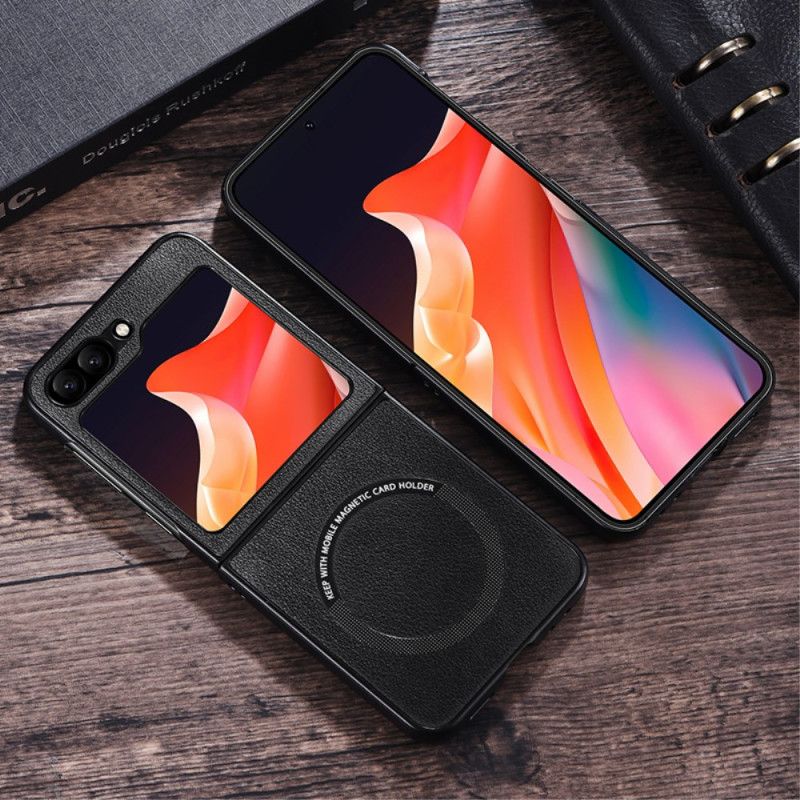 Case Samsung Galaxy Z Flip 7 Fe Puhelinkuoret Nahkaefekti Magsafe-yhteensopiva