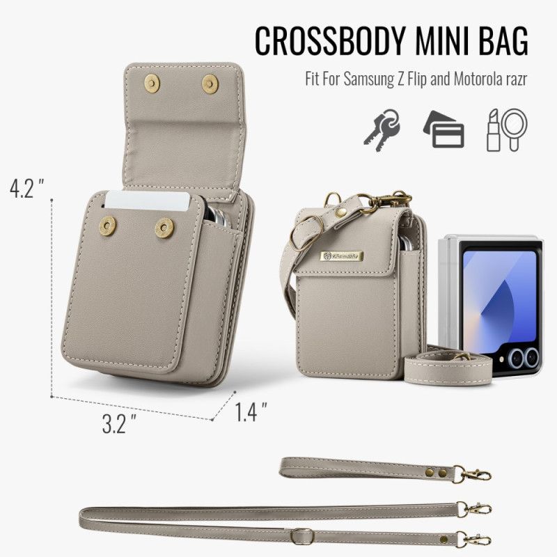 Kotelot Samsung Galaxy Z Flip 7 Fe Rfid-lompakko Olkahihnalla