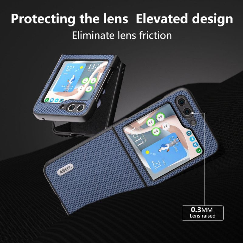 Kuori Samsung Galaxy Z Flip 7 Fe Abeel-hiilikuitukuvio Suojakuori