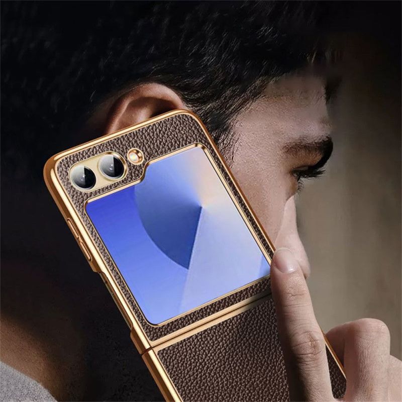 Kuori Samsung Galaxy Z Flip 7 Fe Aitoa Nahkaa