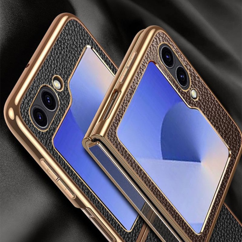 Kuori Samsung Galaxy Z Flip 7 Fe Aitoa Nahkaa