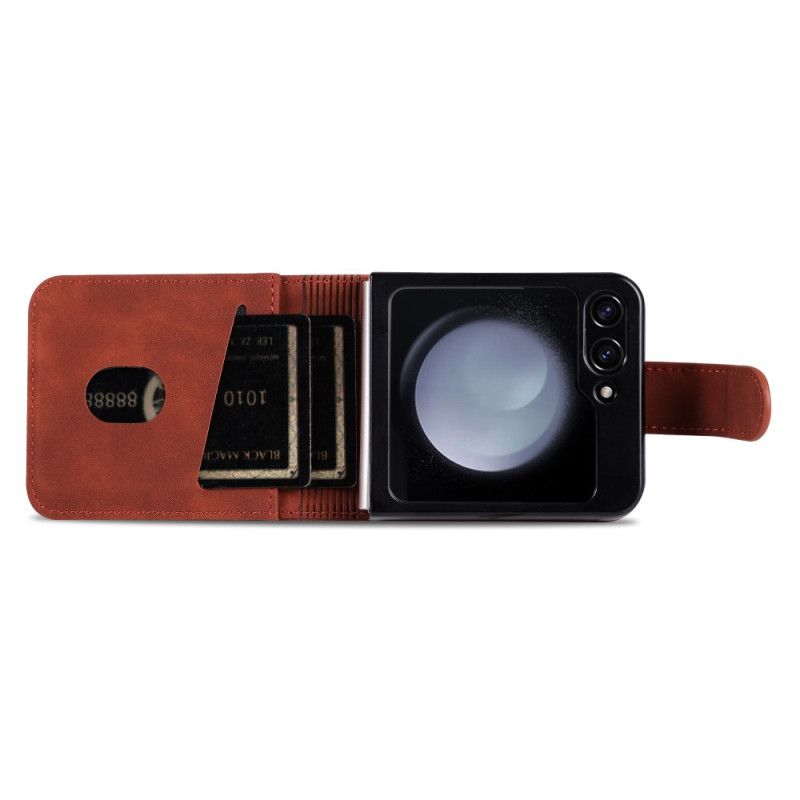 Kuori Samsung Galaxy Z Flip 7 Fe Azns Keinonahkainen Korttikotelo