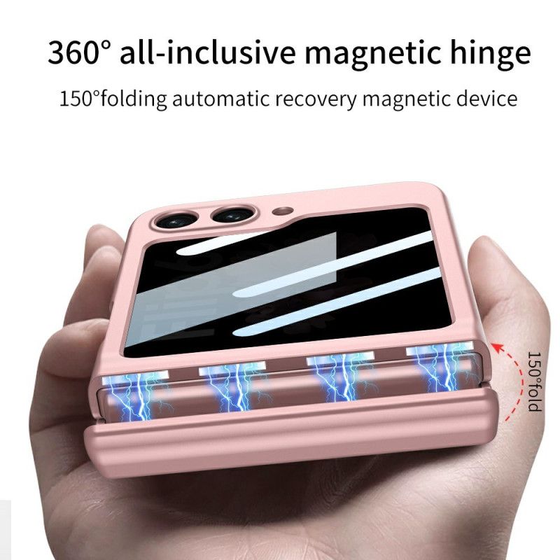 Kuori Samsung Galaxy Z Flip 7 Fe Gkk:n Vakoiluohjelmia Estävä Näytönsuoja