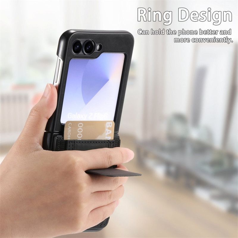 Kuori Samsung Galaxy Z Flip 7 Fe Jalusta Ja Korttipidike
