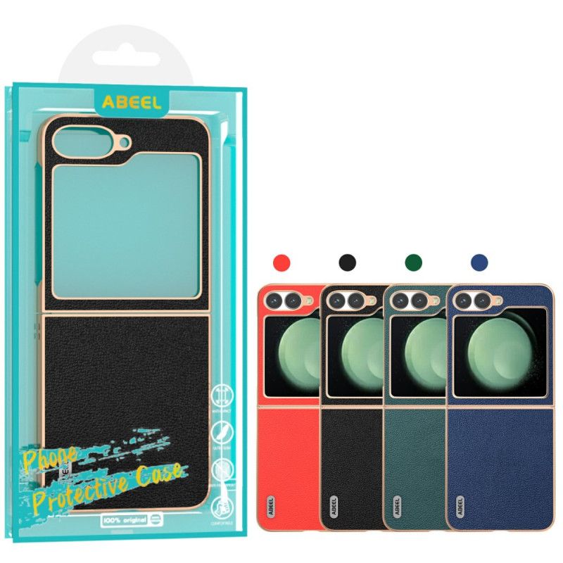 Kuori Samsung Galaxy Z Flip 7 Fe Klassinen Abeel-nahka