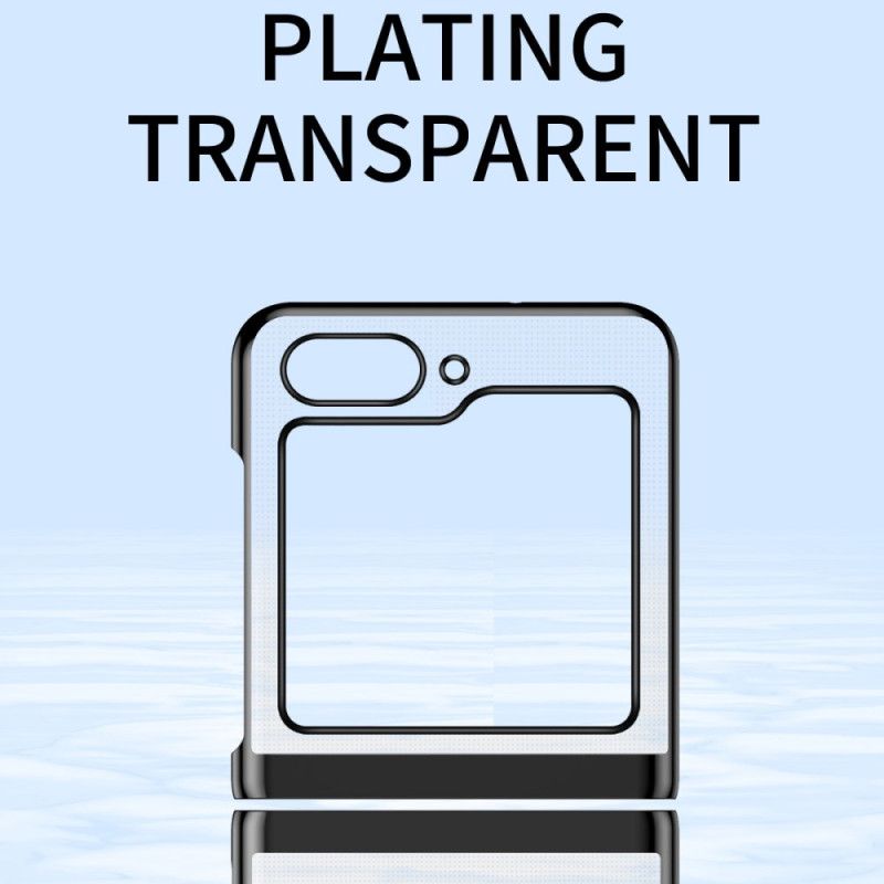 Kuori Samsung Galaxy Z Flip 7 Fe Läpinäkyvä Muotoilu Ja Metallinhohtoinen Efekti