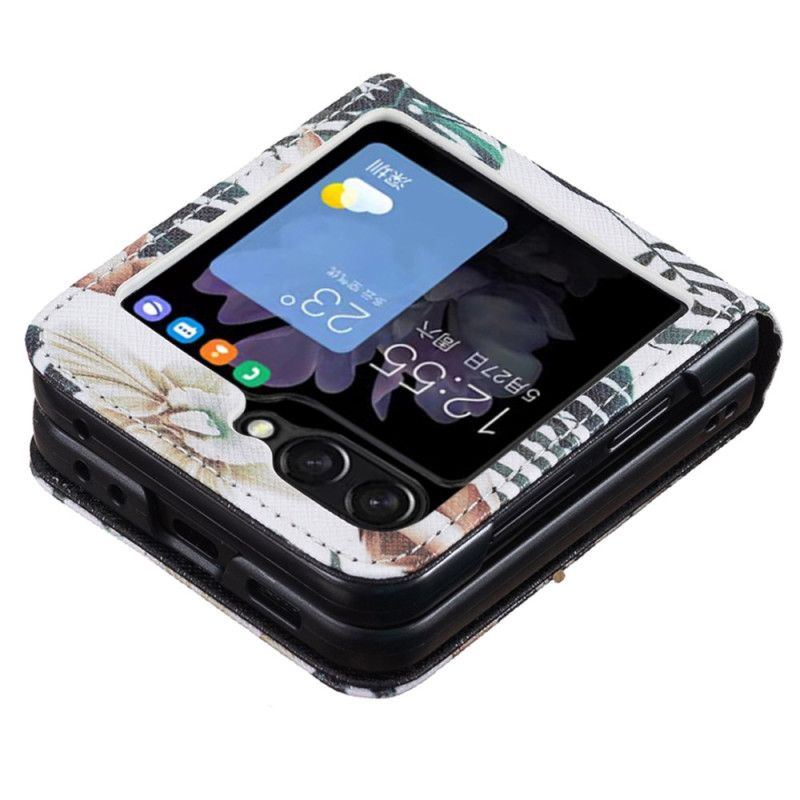 Kuori Samsung Galaxy Z Flip 7 Fe Lehtiä Ja Kukkia Suojakuori