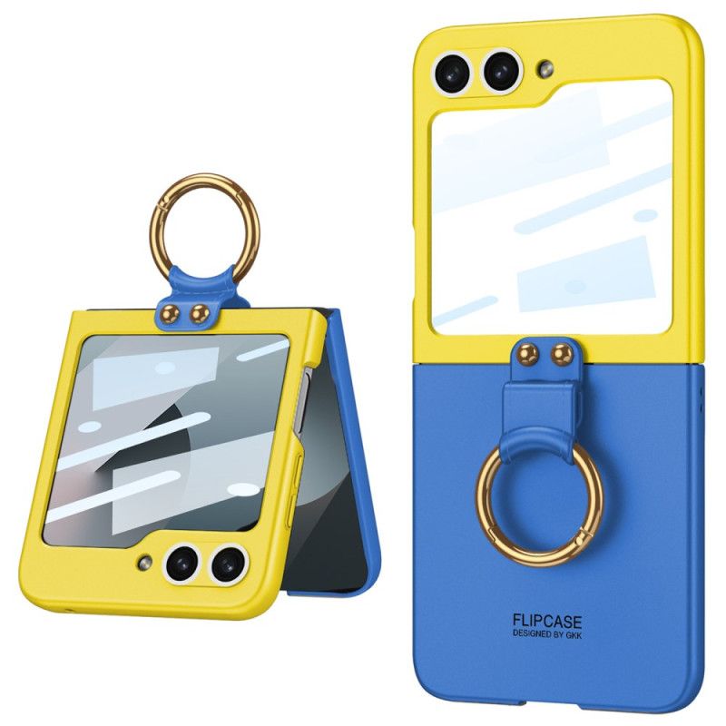 Kuori Samsung Galaxy Z Flip 7 Fe Magneettinen Saranasuoja Ja Kaksivärinen Jalusta Suojakuori