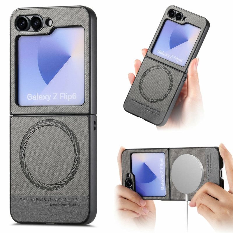 Kuori Samsung Galaxy Z Flip 7 Fe Magsafe-yhteensopiva Farkkukangas Tekstuuri Suojakuori