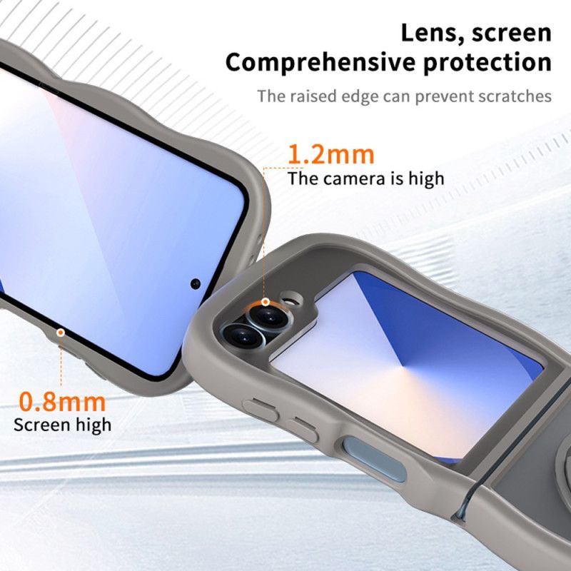 Kuori Samsung Galaxy Z Flip 7 Fe Pyörivä Jalusta Ja Sisäänrakennettu Peili