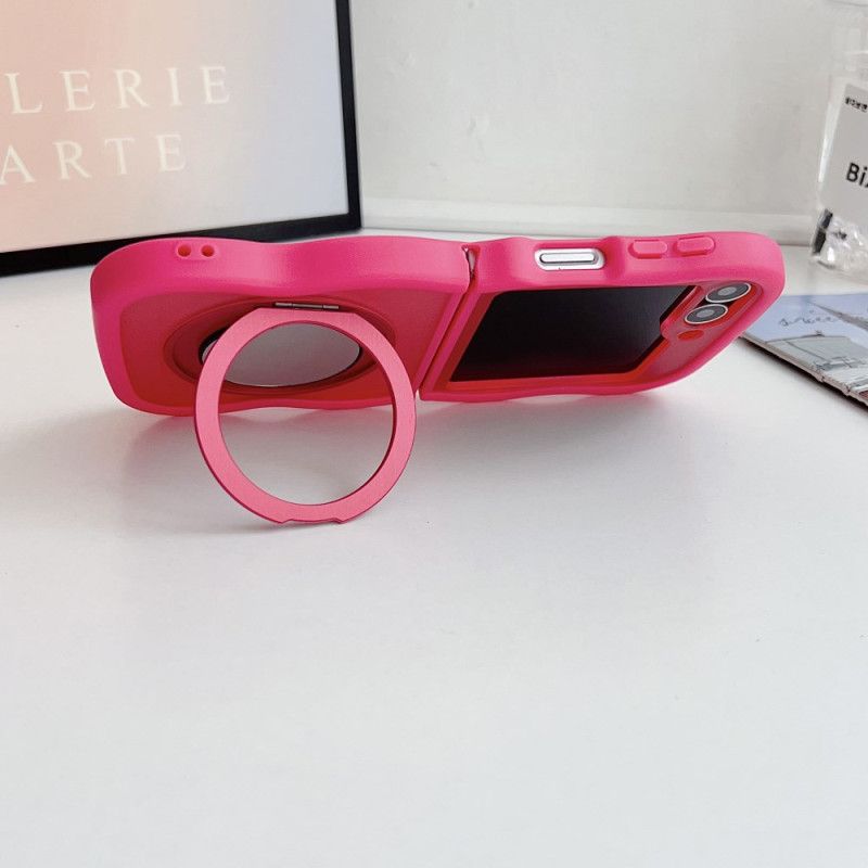 Kuori Samsung Galaxy Z Flip 7 Fe Pyörivä Jalusta Ja Sisäänrakennettu Peili