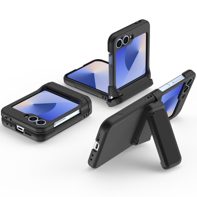 Kuori Samsung Galaxy Z Flip 7 Fe Sisäänrakennettu Jalusta Ja Korttipidike