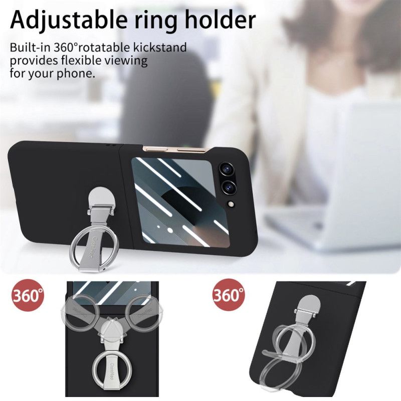 Kuori Samsung Galaxy Z Flip 7 Fe Sormuskotelo Ja Näytönsuoja