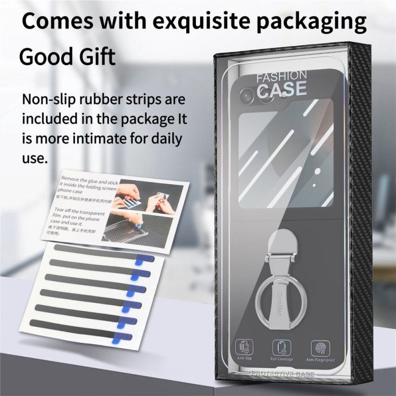 Kuori Samsung Galaxy Z Flip 7 Fe Sormuskotelo Ja Näytönsuoja