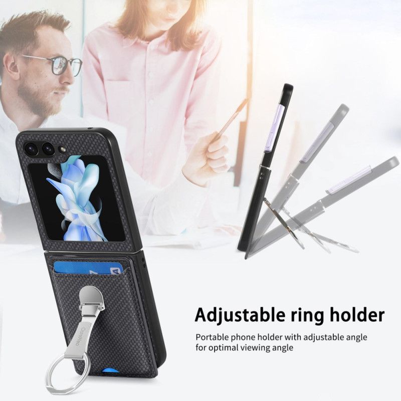 Kuori Samsung Galaxy Z Flip 7 Fe Taitettava Jalusta Ja Korttipidike