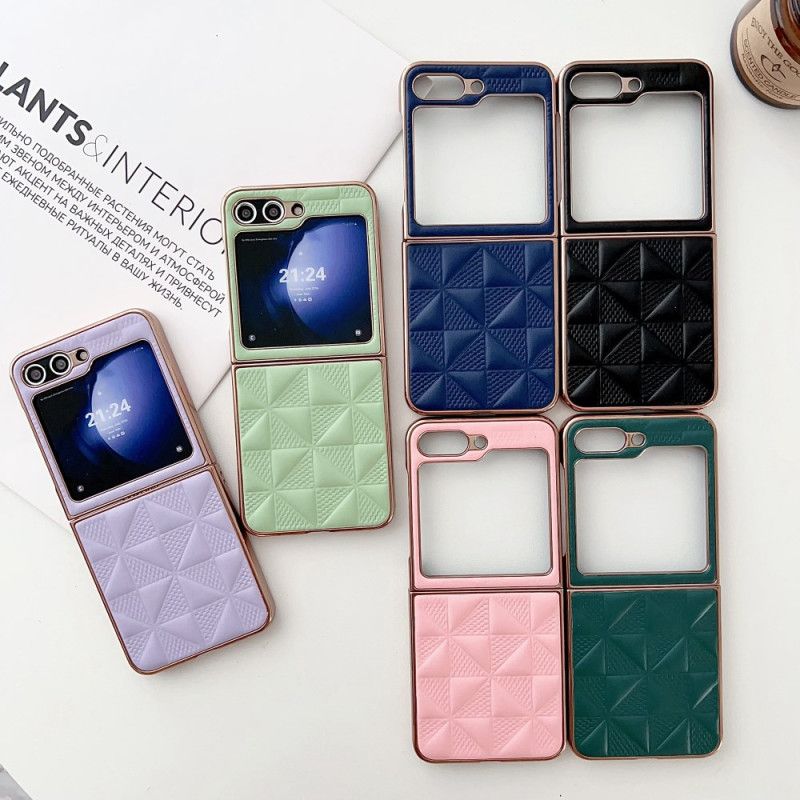 Kuori Samsung Galaxy Z Flip 7 Fe Tikatut Reunat Metalliefektillä