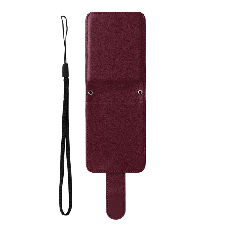 Puhelinkuoret Samsung Galaxy Z Flip 7 Fe Nahkakuvioinen Korttikotelo