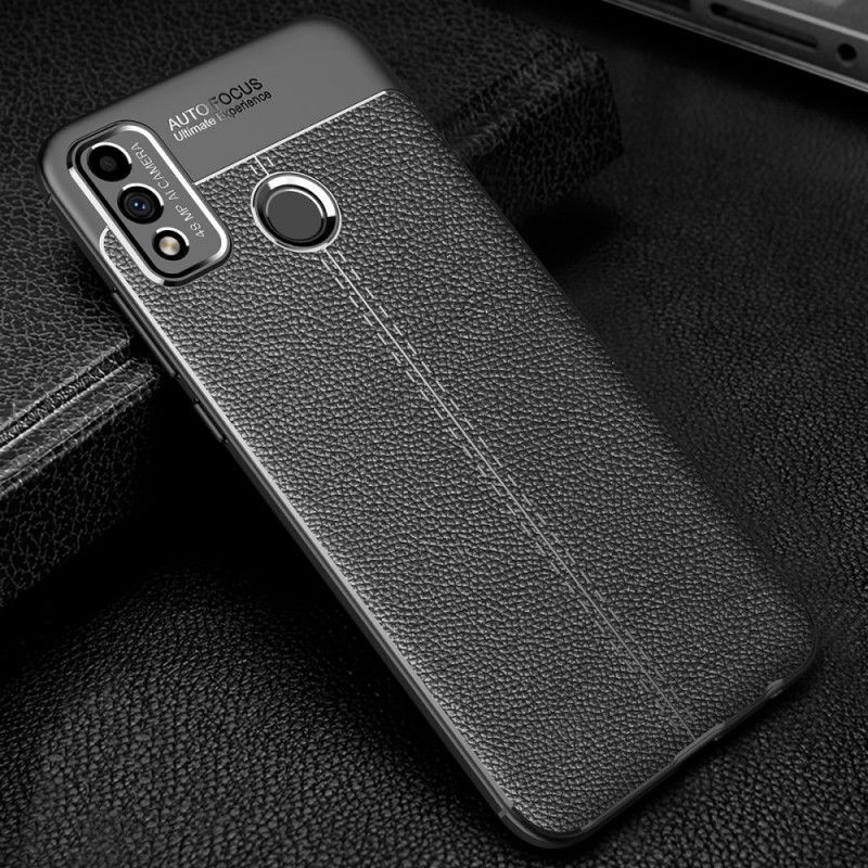Case Kuoret Honor 9X Lite Punainen Musta Puhelinkuoret Kaksilinjainen Litsi Nahkaa