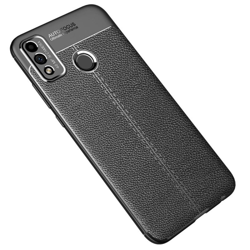 Case Kuoret Honor 9X Lite Punainen Musta Puhelinkuoret Kaksilinjainen Litsi Nahkaa