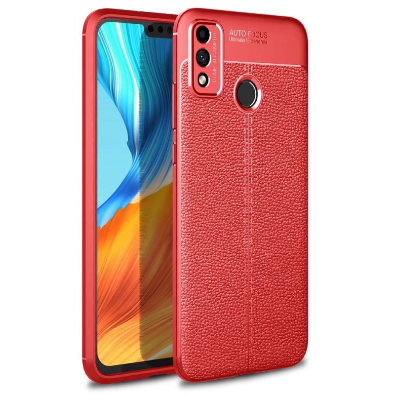 Case Kuoret Honor 9X Lite Punainen Musta Puhelinkuoret Kaksilinjainen Litsi Nahkaa