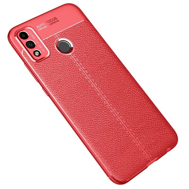 Case Kuoret Honor 9X Lite Punainen Musta Puhelinkuoret Kaksilinjainen Litsi Nahkaa