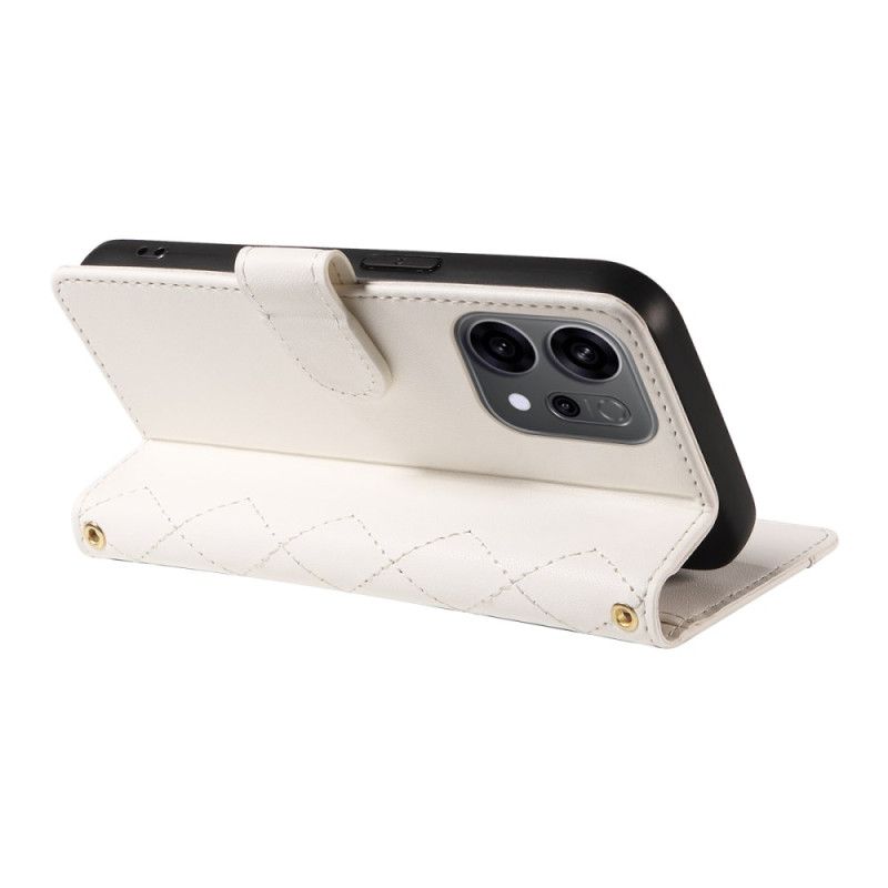 Kotelot Oppo Reno 14f 5g Tikattu Hihnalla Ja Olkahihnalla Suojakuori