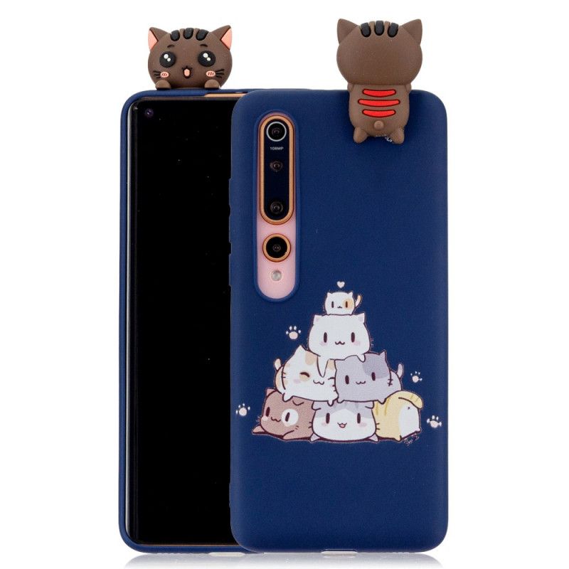 Kuori Xiaomi Mi 10 / 10 Pro Kasa Kolmiulotteisia Kissoja