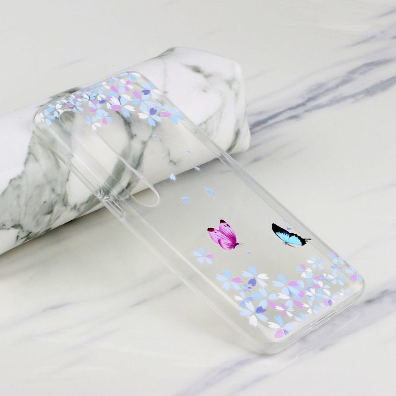 Kuori Xiaomi Mi 10 / 10 Pro Läpinäkyvät Perhoset Ja Kukat