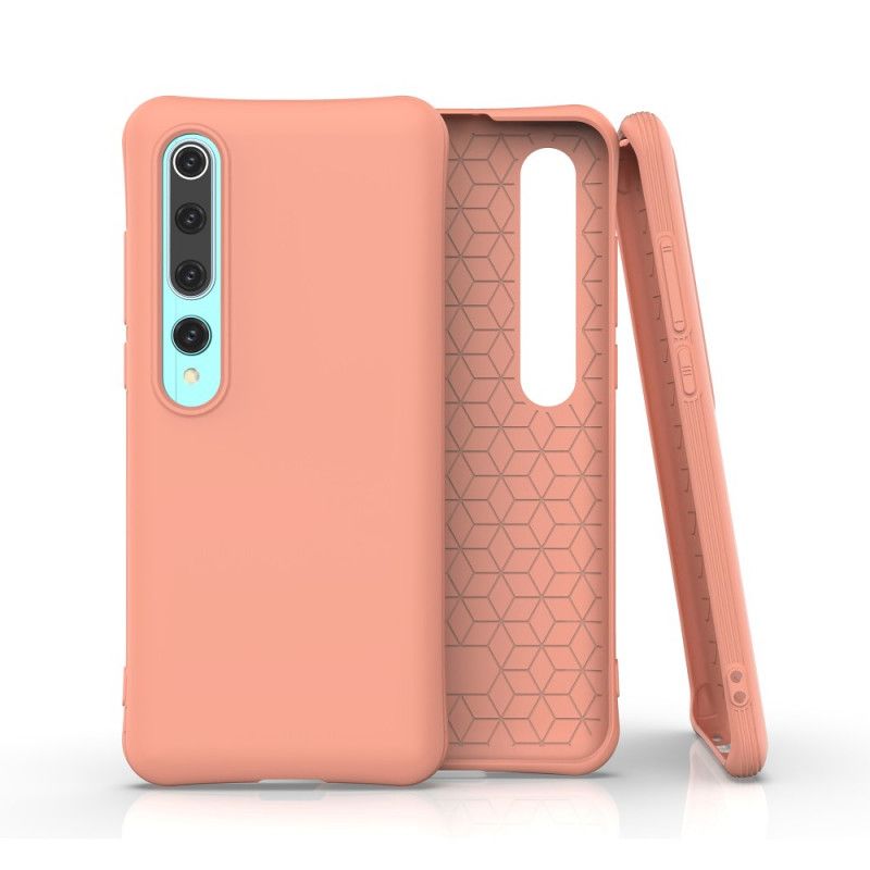 Kuori Xiaomi Mi 10 / 10 Pro Punainen Musta Taipuisa Matto Silikoni