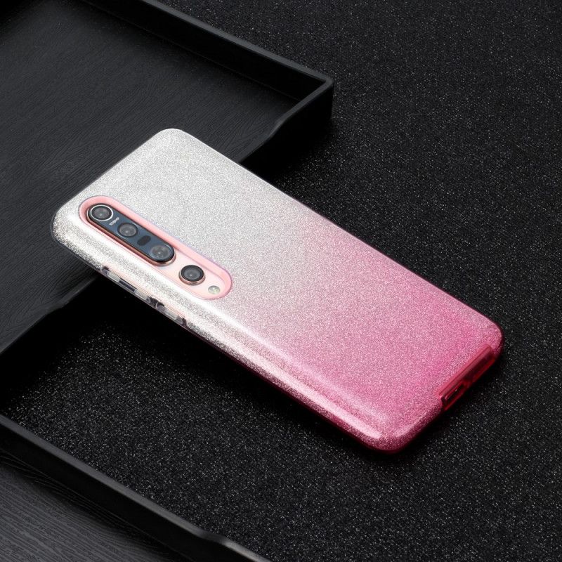 Kuori Xiaomi Mi 10 / 10 Pro Vaaleanpunainen Musta Räikeä Kaltevuusväri Suojakuori