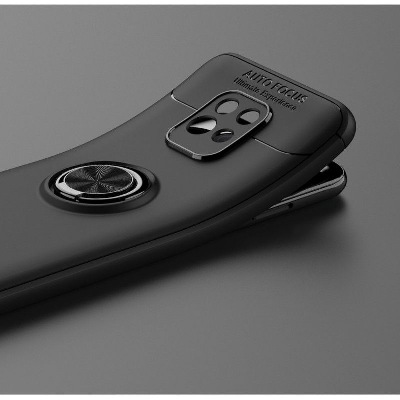 Kuori Xiaomi Redmi 10X / 10X Pro Punainen Musta Lenuo-Magneettirengas Suojakuori