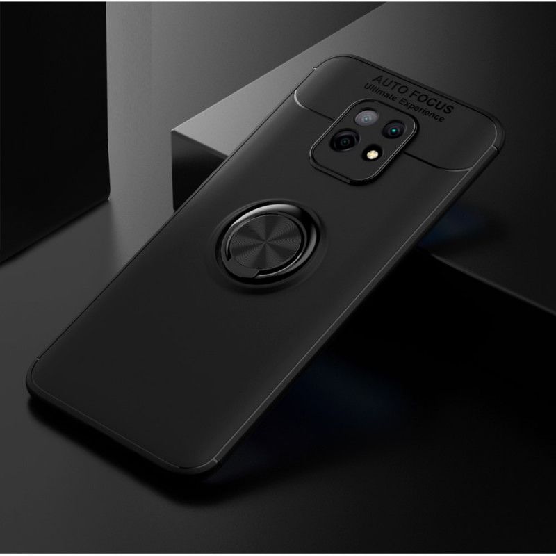 Kuori Xiaomi Redmi 10X / 10X Pro Punainen Musta Lenuo-Magneettirengas Suojakuori