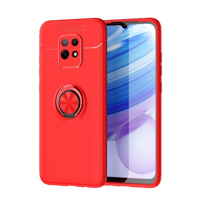 Kuori Xiaomi Redmi 10X / 10X Pro Punainen Musta Lenuo-Magneettirengas Suojakuori