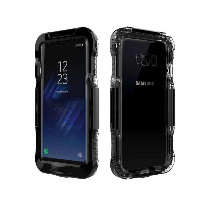 Kuori Samsung Galaxy S8 Plus Valkoinen Musta Vedenpitävä 6M Suojakuori