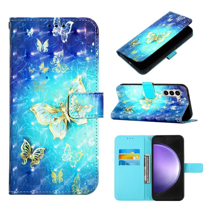 Kotelot Samsung Galaxy S24 5g Kultaisia Perhosia