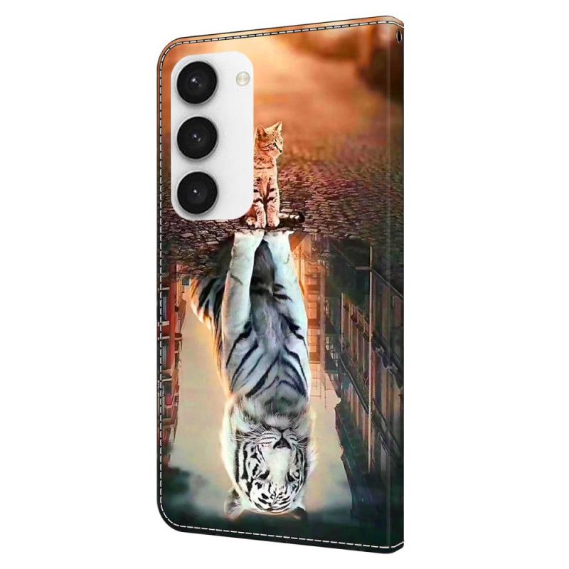 Kotelot Samsung Galaxy S24 5g Puhelinkuoret Kissa Ja Tiikeri