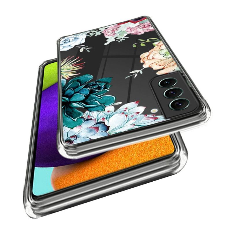 Kuori Samsung Galaxy S24 5g Läpinäkyvä Kukka Suojakuori