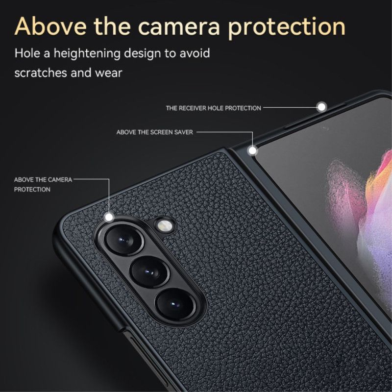 Kuori Samsung Galaxy Z Fold 6 Keinonahka Litsi Sulada Suojakuori