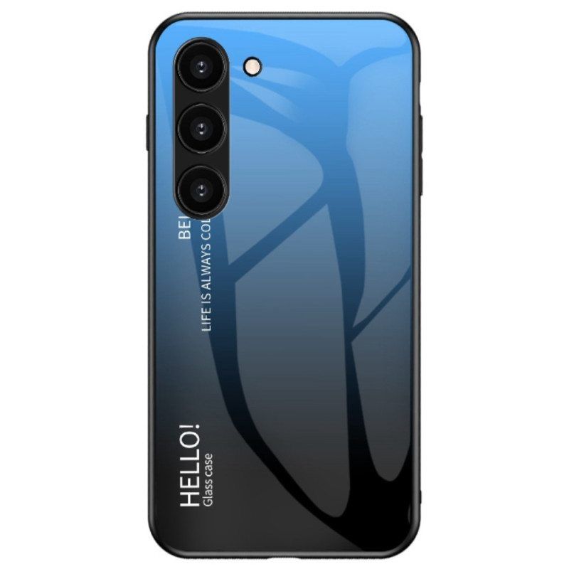 Kuori Samsung Galaxy S23 5G Karkaistu Lasi Hello